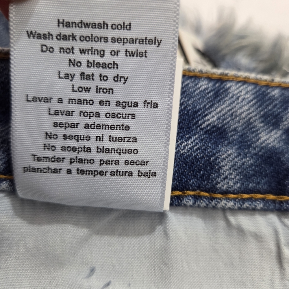 NWT Judy Blue High Rise Rigid Front Magic Jean Shorts Distressed Size XL Boho - Picture 13 of 13